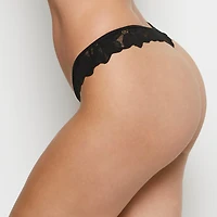 Diva Thong Panty Tuxedo Black
