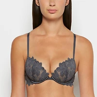 Push up bra with all over Reverie Lace Ebony