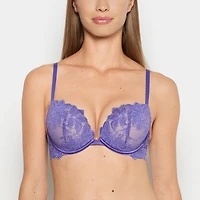 La Senza | Push up bra with all over Reverie Lace in Purple Opulence | Lace | Purple Opulence | 36DDD