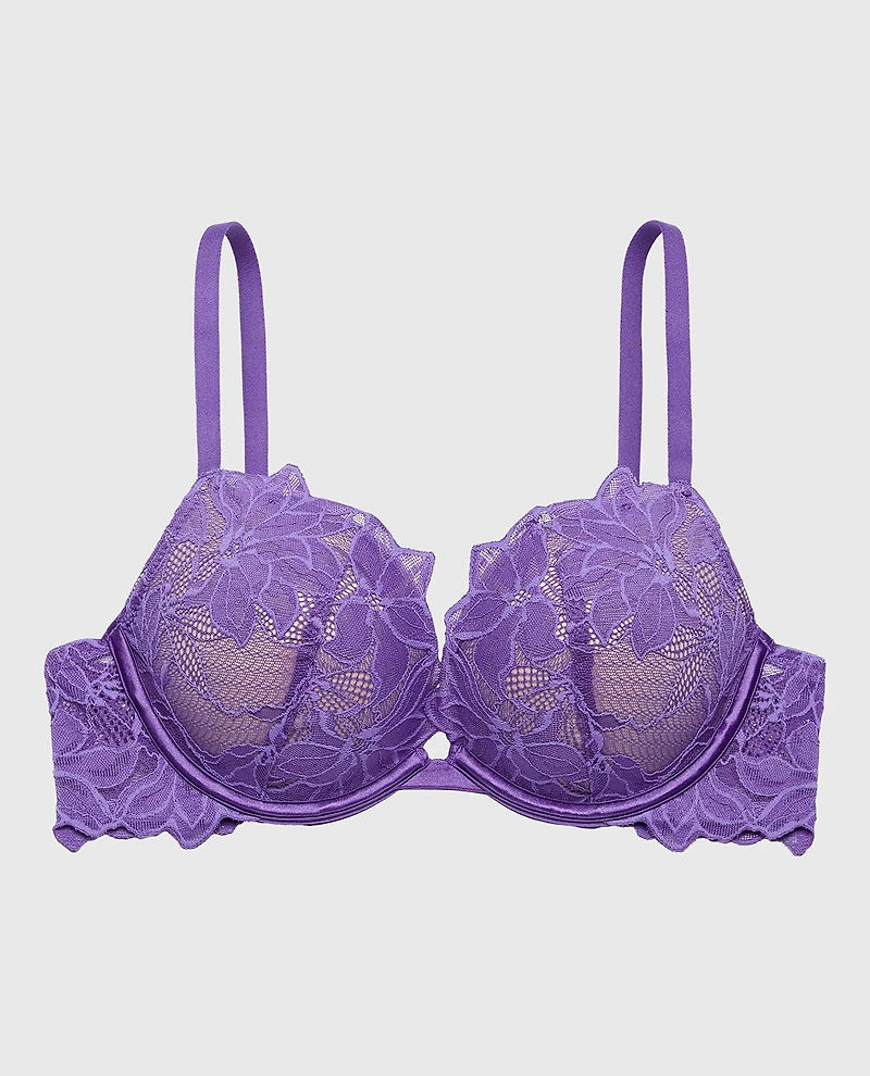 Push up bra with all over Reverie Lace Purple Opulence