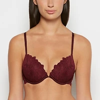Soutien-gorge pigeonnant en dentelle Rêverie Rubis russe
