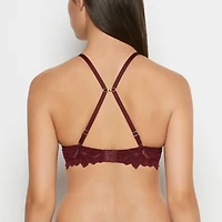 Push Up Bra with all over Reverie Lace Russian Ruby