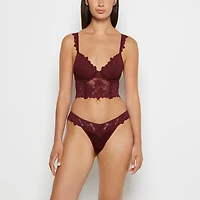 Demi Cup Bustier Russian Ruby