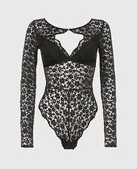 After Hours Longsleeve Bodysuit Tuxedo Black