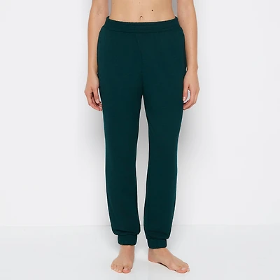 French Terry Sleep Pant Emerald Green Heather