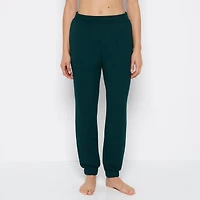 French Terry Sleep Pant Emerald Green Heather