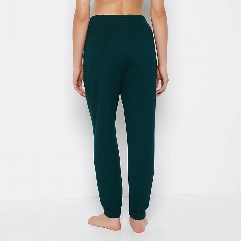French Terry Sleep Pant Emerald Green Heather