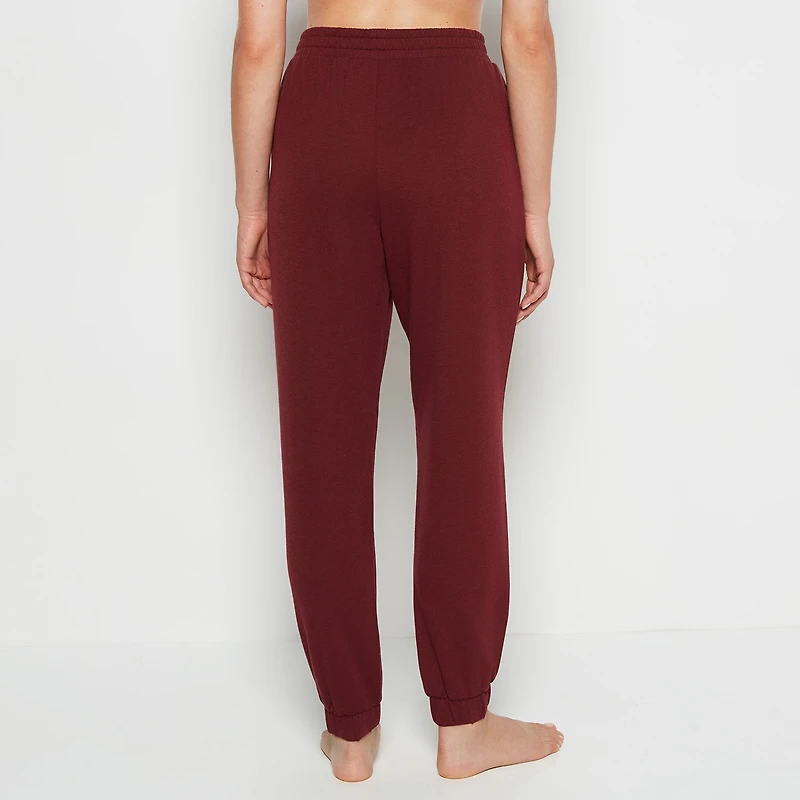 French Terry Sleep Pant Russian Ruby Heather