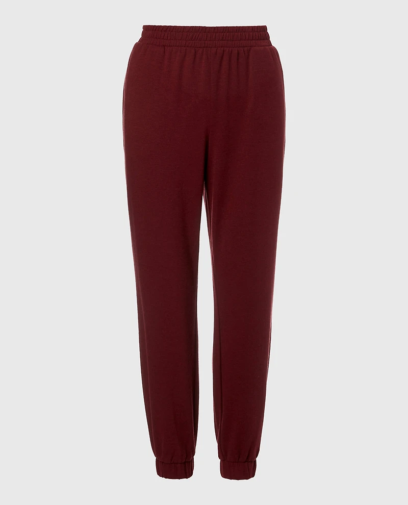 French Terry Sleep Pant Russian Ruby Heather