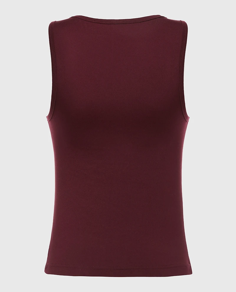 Camisole de nuit à col carré Rubis russe