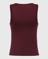 Camisole de nuit à col carré Rubis russe