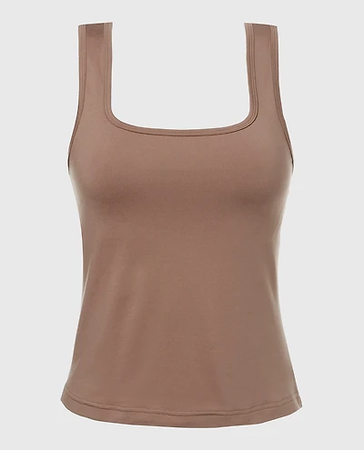 Square Neck Sleep Tank Leafless Tree