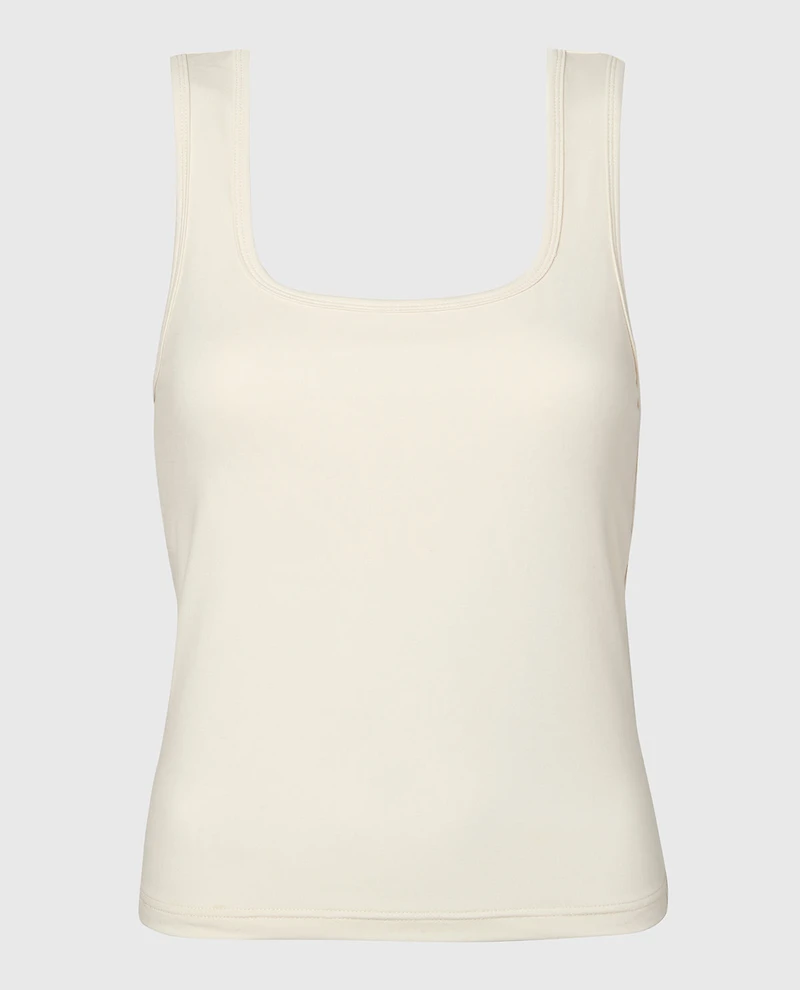 Square Neck Sleep Tank Egret