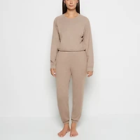 Pantalon de nuit  en molleton Arbre décimé chiné