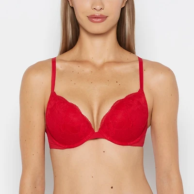 La Senza | Charmed Push Up Plunge Lace Bra