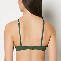 Push Up Plunge Bra With Charmed Lace Jungle Green