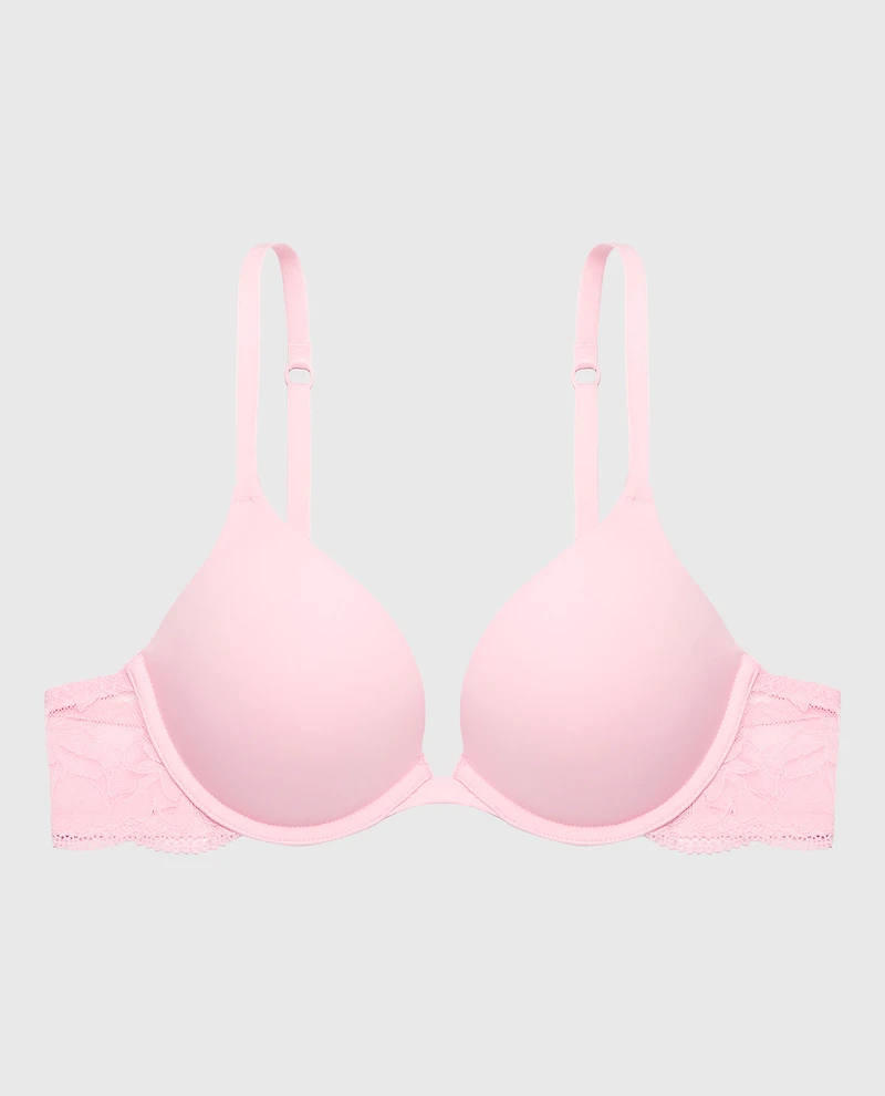 Smooth Push Up Plunge Bra With Charmed Lace Wing Sweet Dream