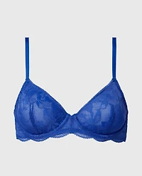 Charmed unlined demi bra Dazzling Blue