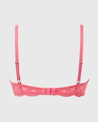 Unlined Demi Bra Charmed Lace Pink Lemonade
