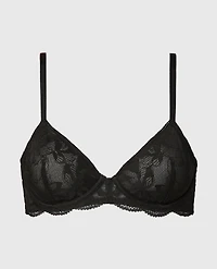 Charmed unlined demi bra Tuxedo Black