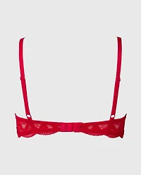 Charmed unlined demi bra Crimson