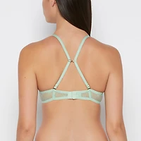 Push up Opulent Lace bra with Mesh Wing Hemlock