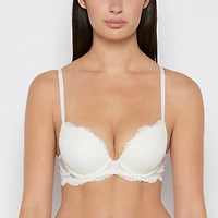Push up Opulent lace bra with cradle Egret