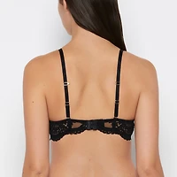 Push up Opulent lace bra with cradle Tuxedo Black