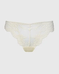 Diva Cheeky V-Waist Lace Panty Egret