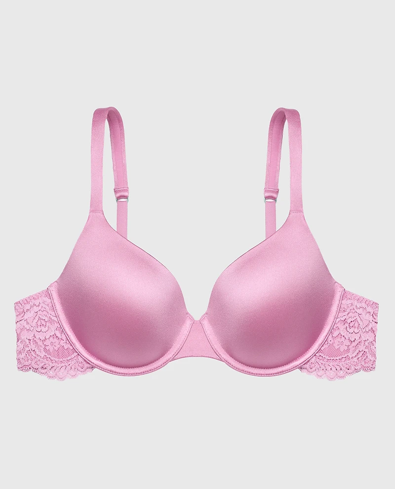 Lightly Lined Micro Cup Bra With Lace Wing Orchid