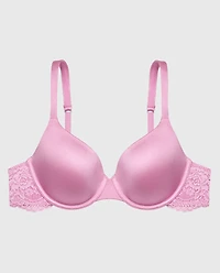 Lightly Lined Micro Cup Bra With Lace Wing Orchid