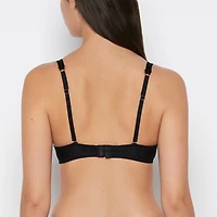 Lightly Lined Perfect Coverage Bra With Mesh Wing Tuxedo Black