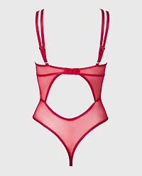 Mesh Bodysuit Evening Blush