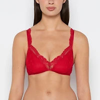 La Senza | Mesh Demi Bra Crimson