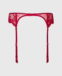 Mesh Garter Crimson