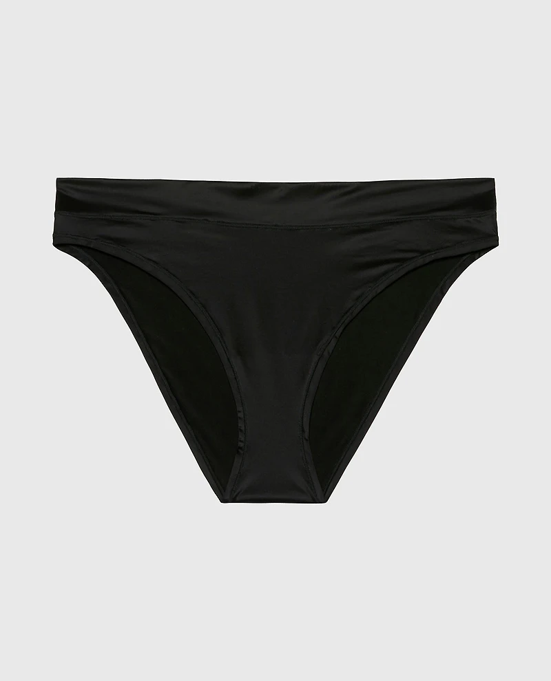 Mid-Rise Bikini Panty Tuxedo Black