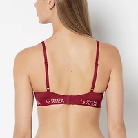 Lightly Lined Demi Cotton bra Plum Rose