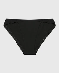 Mini Cheeky Panty with Cozy Trim Tuxedo Black