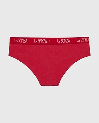 Art Deco Logo Hipster Panty Crimson Heather