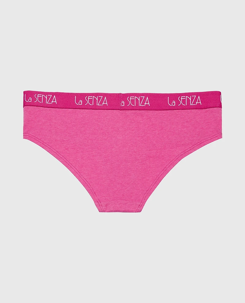 Art Deco Logo Hipster Panty Fuchsia Red Heather