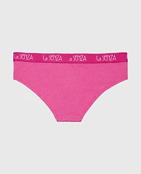 Art Deco Logo Hipster Panty Fuchsia Red Heather
