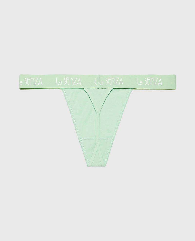 G-String Panty with Art Deco Logo Hemlock