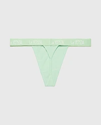 G-String Panty with Art Deco Logo Hemlock