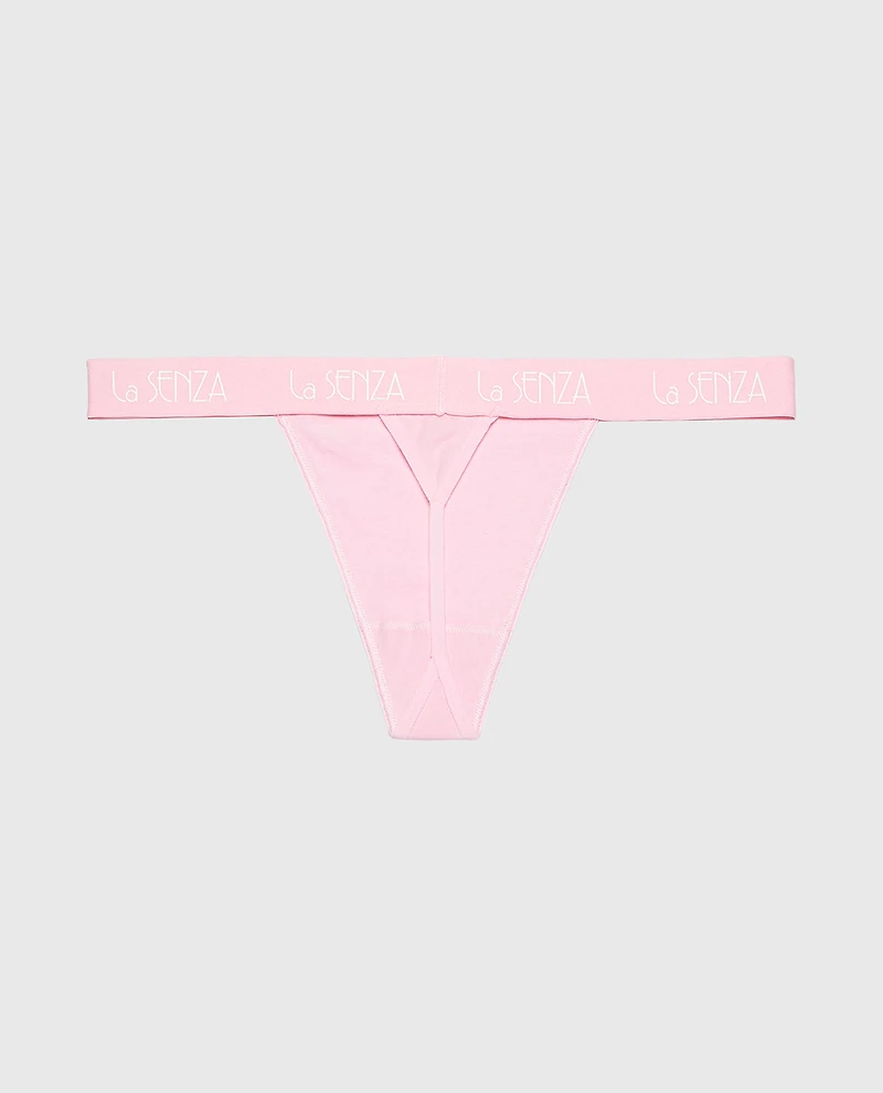 G-String Cotton Panty with Art Deco Logo Band Sweet Dream