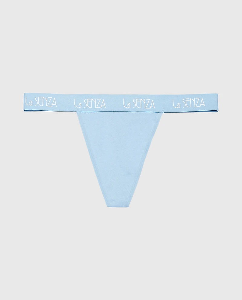 G-String Panty with Art Deco Logo Glacier Lake