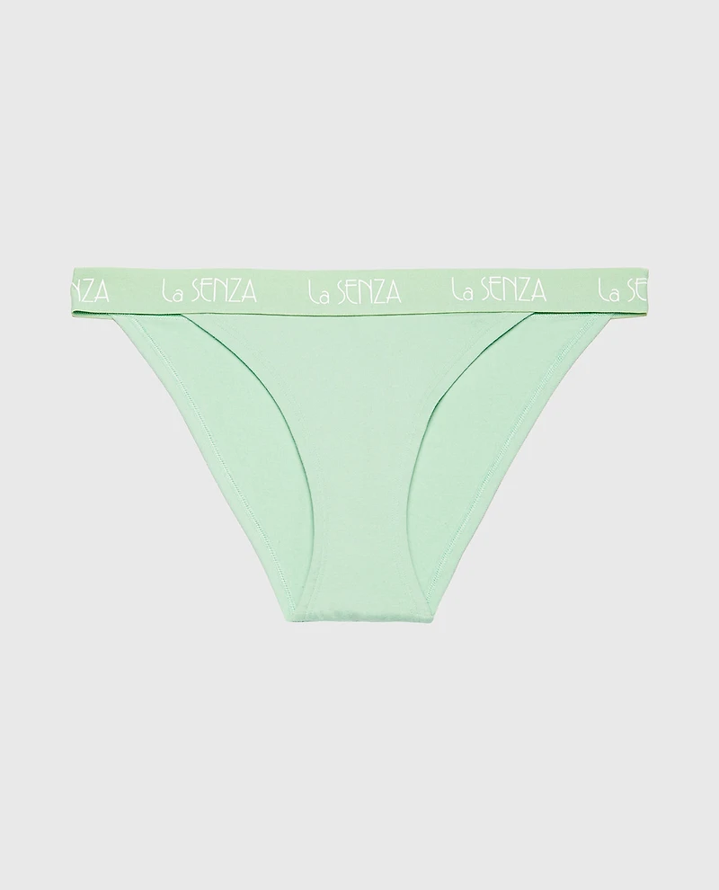 Mini Cheeky Panty with Art Deco Logo Hemlock