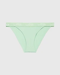 Mini Cheeky Panty with Art Deco Logo Hemlock