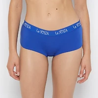 Art Deco Logo Cotton Boyshort Panty Dazzling Blue