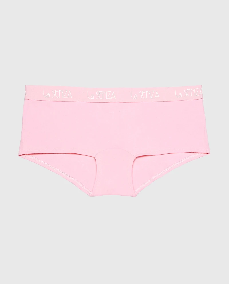 Boyshort Cotton Panty with Art Deco Logo Band Sweet Dream