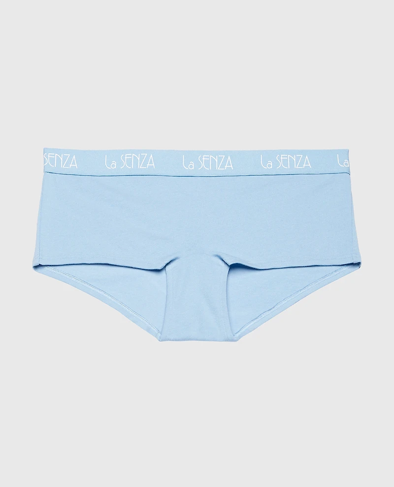Boyshort Panty with  Art Deco Logo Glacier Lake